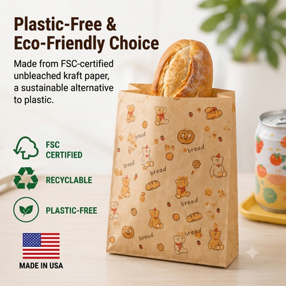 🔥 Lunchbox Favorite | Recyclable Paper Sandwich Bags