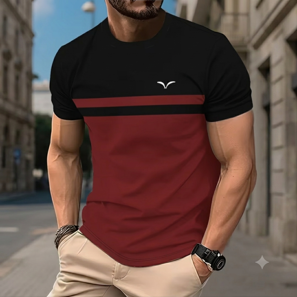 🔥 Summer Sale | 5-Pack Gradient Stripe Men's T-Shirts