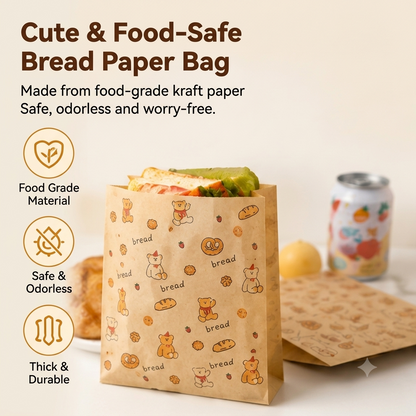 🔥 Lunchbox Favorite | Recyclable Paper Sandwich Bags