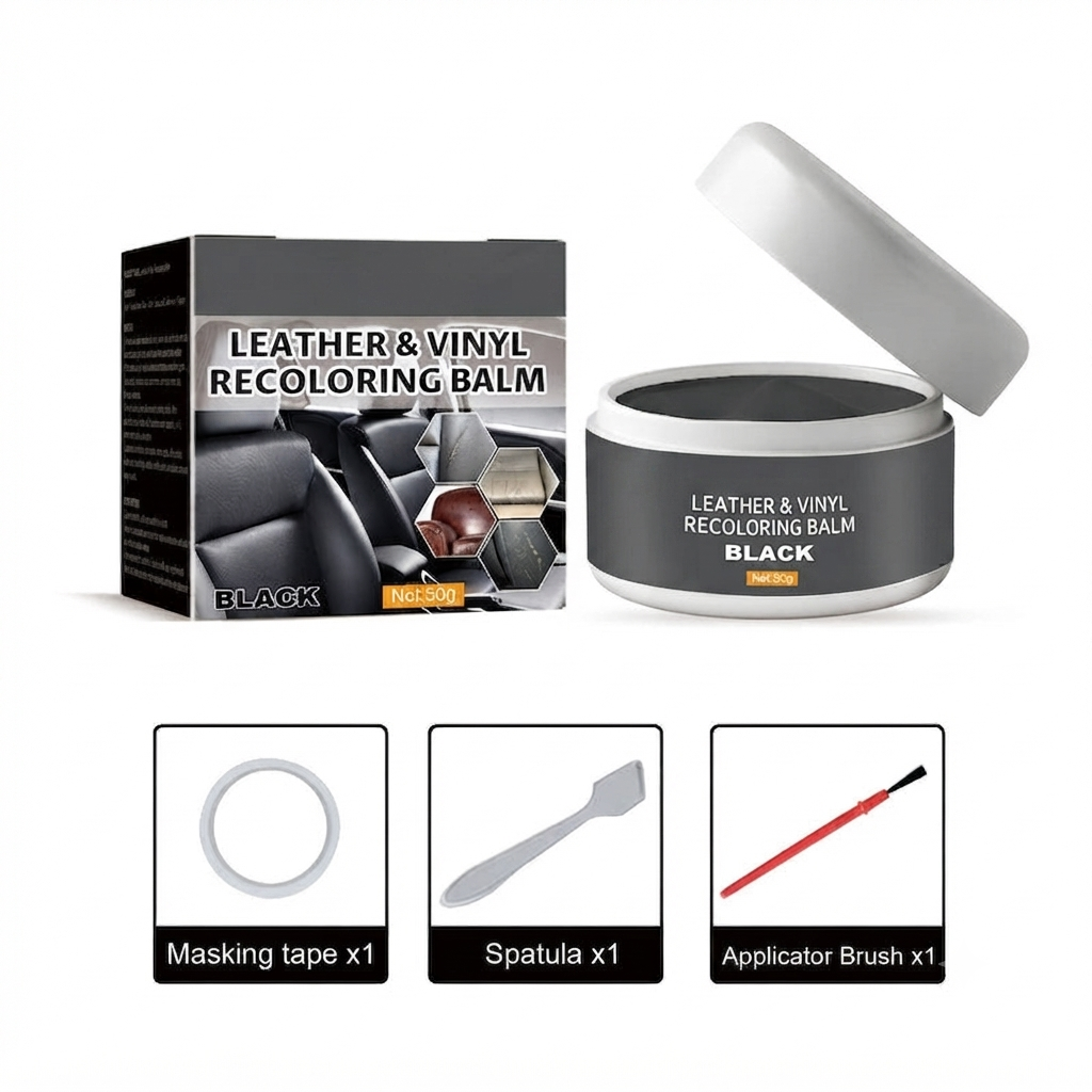 Magic Leather Color Restorer & Repair Paste for Couches, Car Seats and Bags