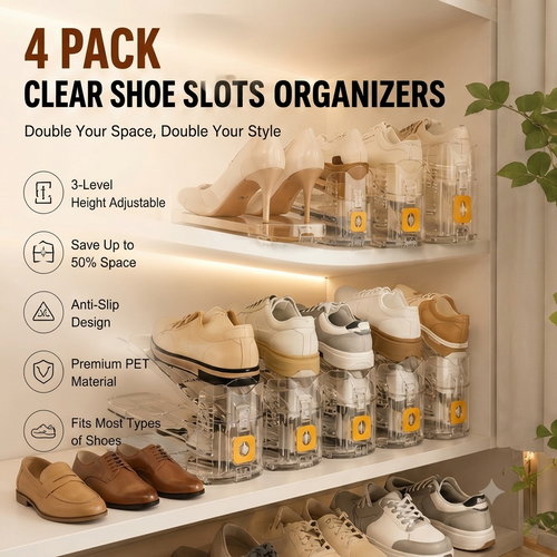 🔥2026 Hot Sale | Clear Shoe Slots Organizers