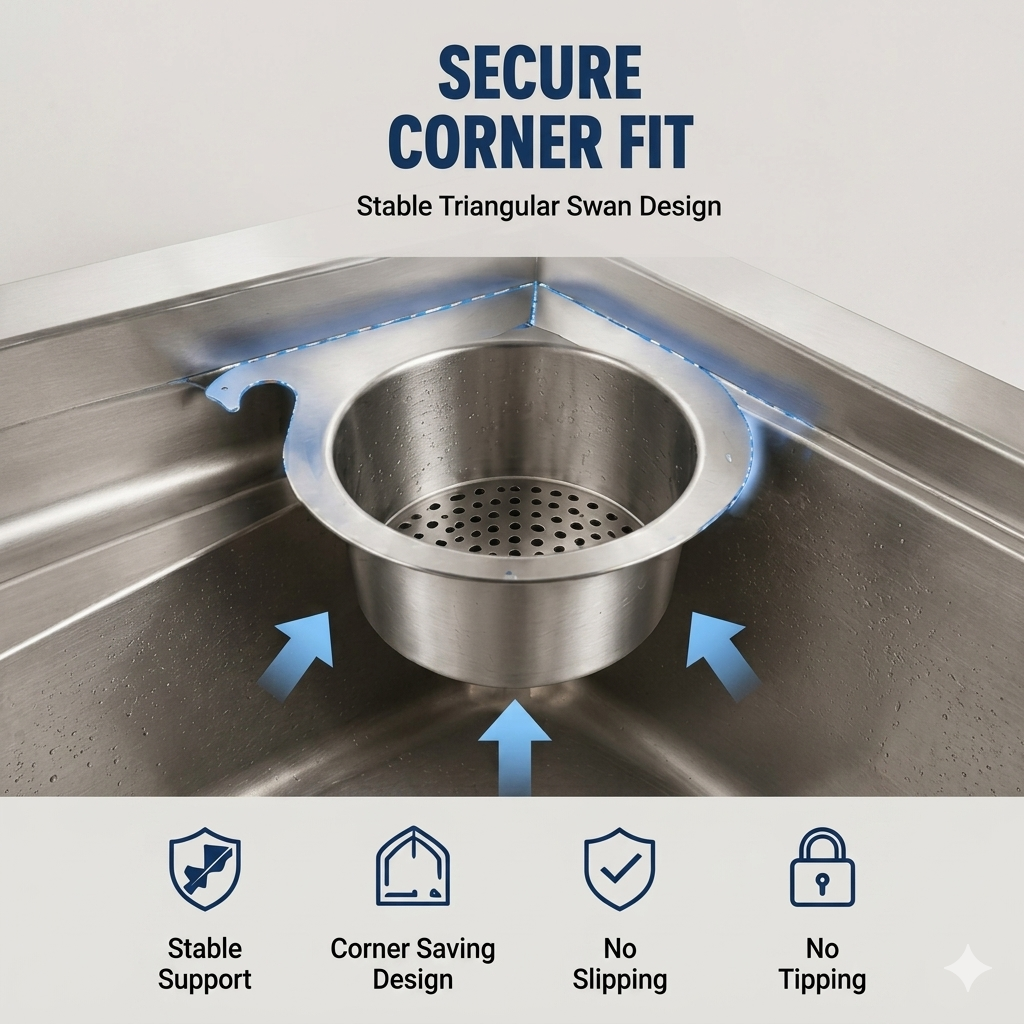 🔥HOT SALE🔥Stainless Steel Swan Sink Strainer Basket