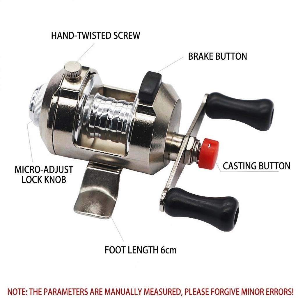 Round casting reel|all-aluminum alloy machined fishing reel