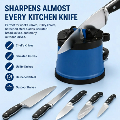 🔥 Kitchen Essential | Hands-Free Knife Sharpener