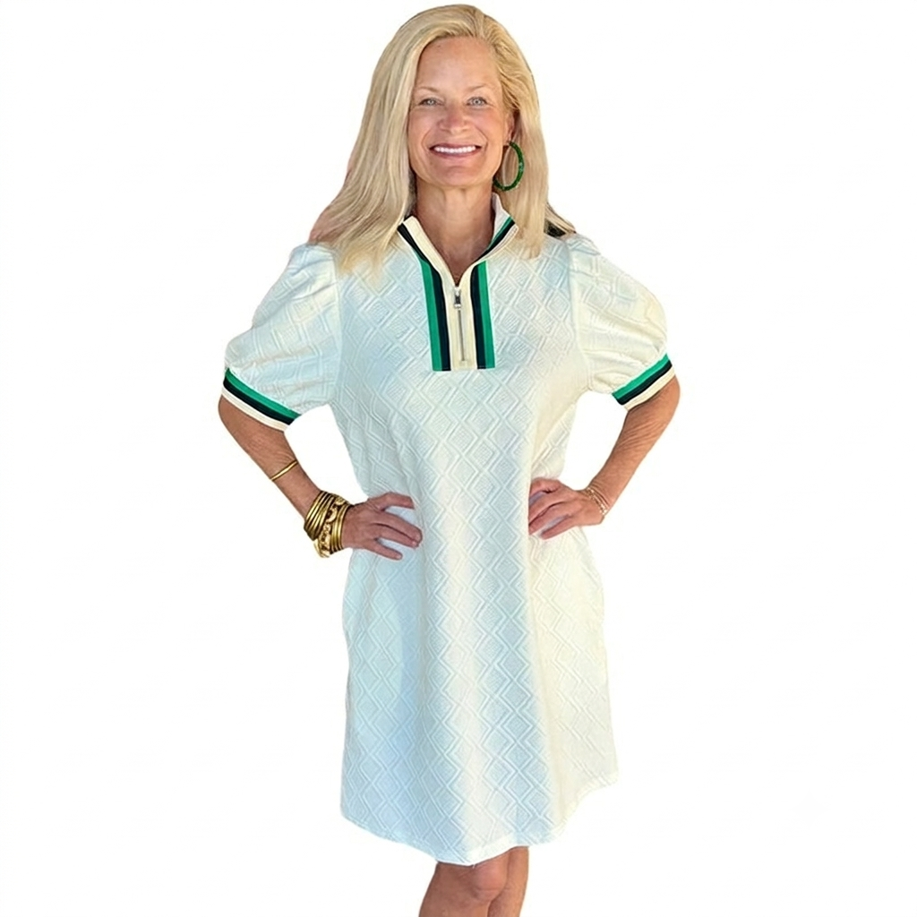 💙 Effortless Style, Flattering Fit | Textured Plus Size T-Shirt Dress