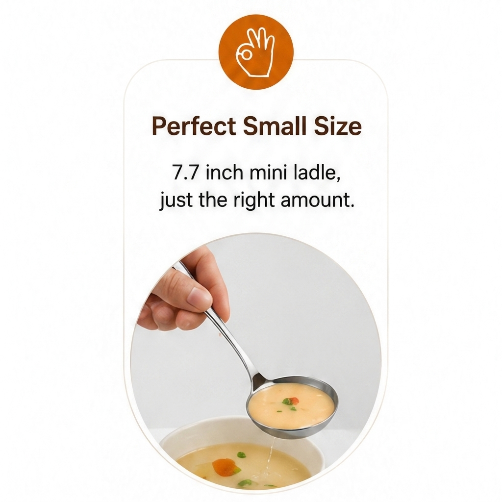 ✨ Scoop with Ease | 2 PCS Stainless Steel Soup Ladles