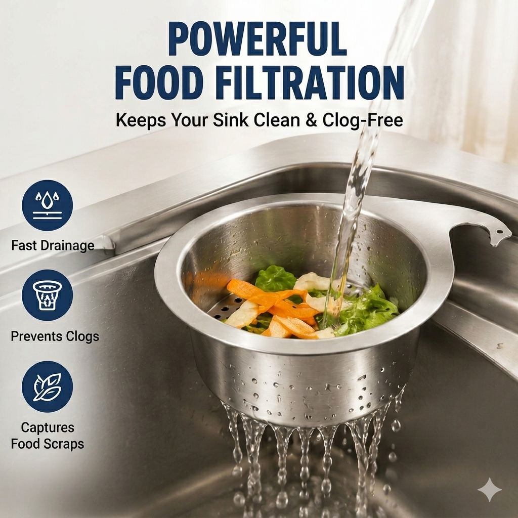 🔥HOT SALE🔥Stainless Steel Swan Sink Strainer Basket