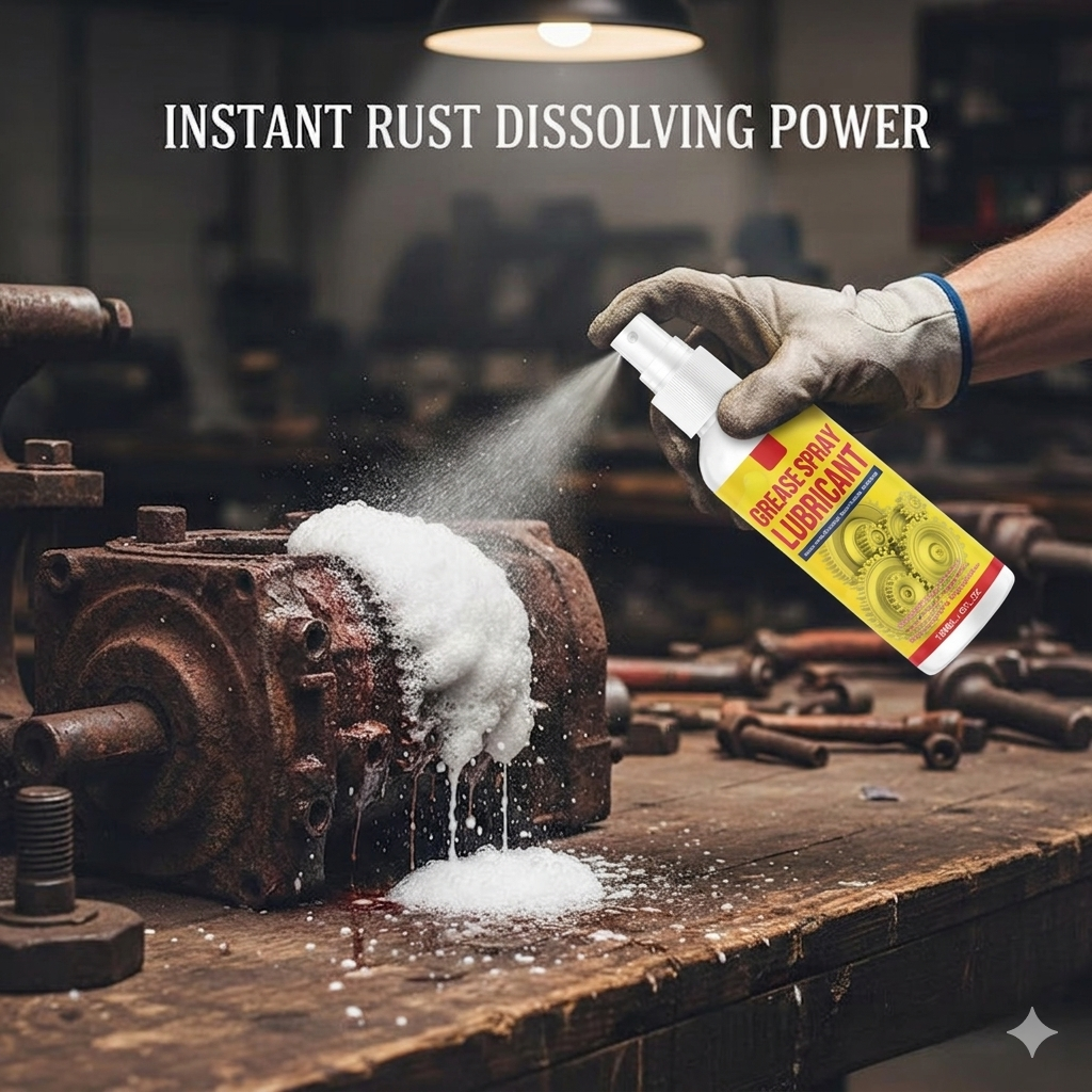 🔥 Stop Rust & Squeaks Fast | Multi-Function Rust Removal Spray 180ML