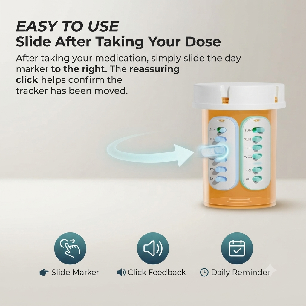 💥New Arrival | 4 Pack Pill Reminder, Lanyad or Sticker Pill Tracker