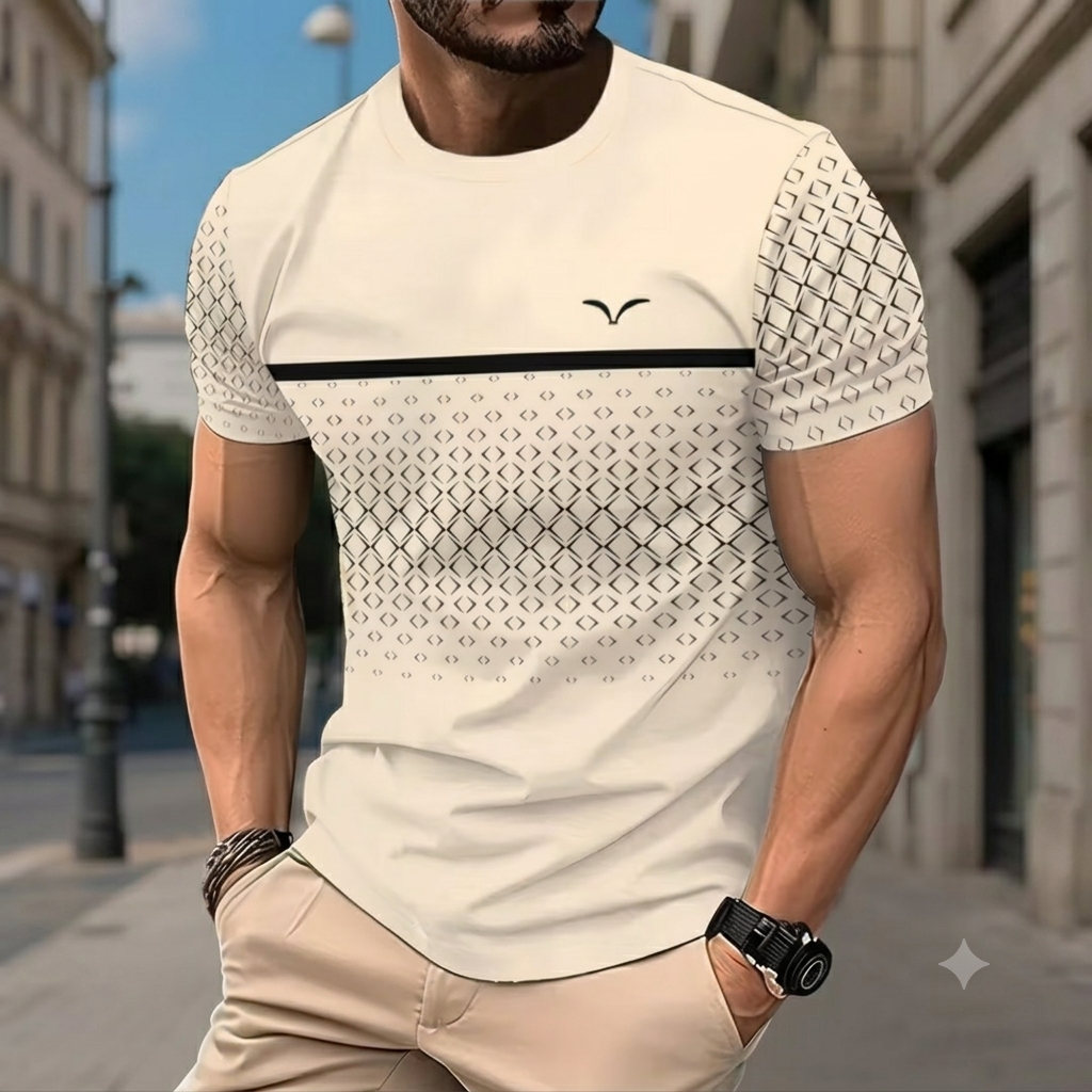 🔥 Summer Sale | 5-Pack Gradient Stripe Men's T-Shirts