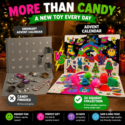 🎄 24-Day Squishy Advent Calendar – A New Surprise Every Day 🎁