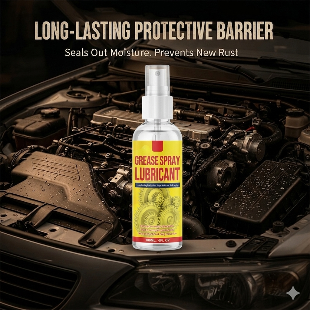 🔥 Stop Rust & Squeaks Fast | Multi-Function Rust Removal Spray 180ML