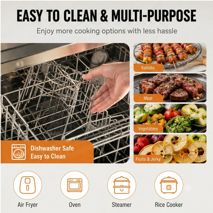 🔥Bestseller｜Air Fryer Grill Skewer Rack
