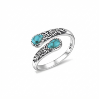 Turquoise Daisy Ring