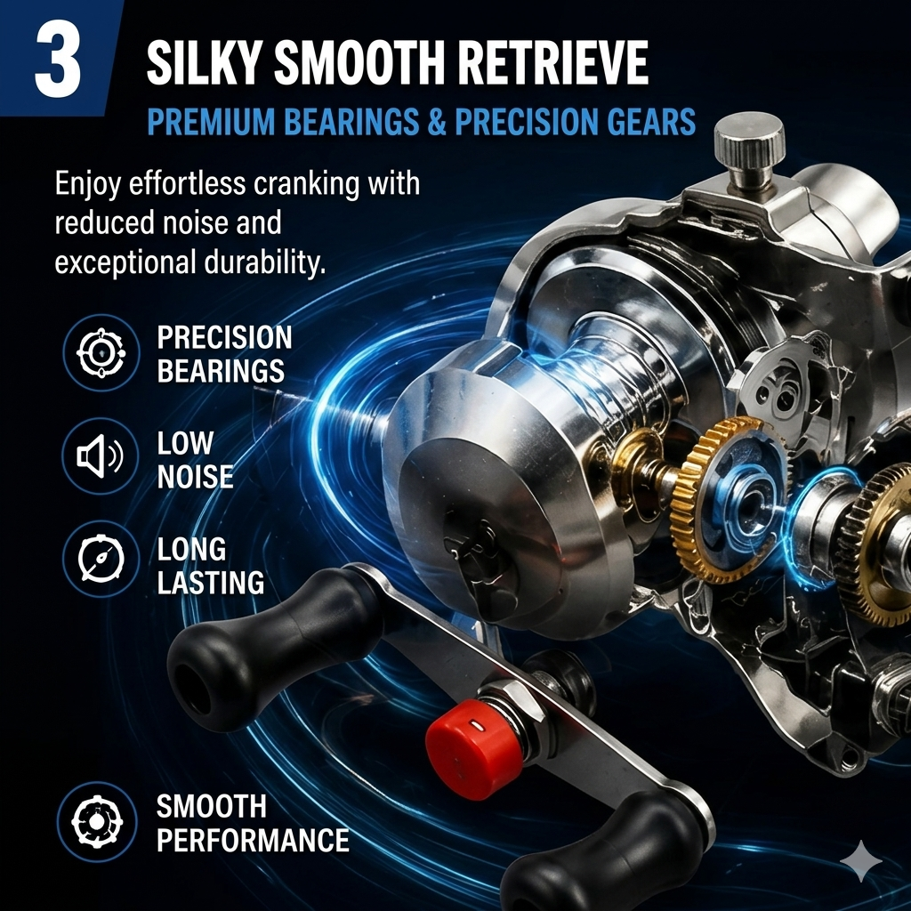 Round casting reel|all-aluminum alloy machined fishing reel