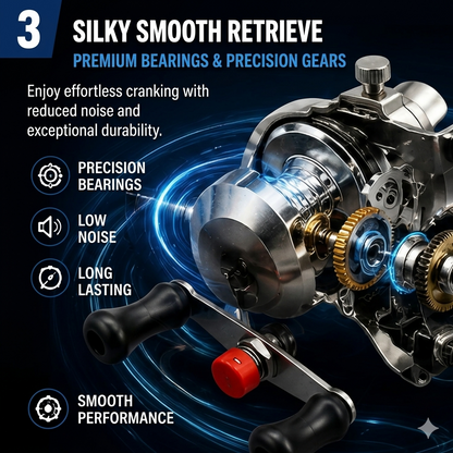 Round casting reel|all-aluminum alloy machined fishing reel