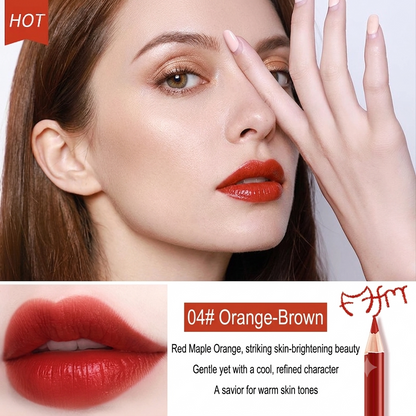 🔥Dual-Ended Lip Duo: Long-Lasting Waterproof Lip Liner + High-Gloss Lip Glaze Pen