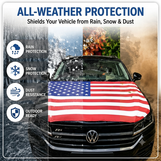 🔥Sale: 49% OFF-American Flag Car Hood Cover Universal Size