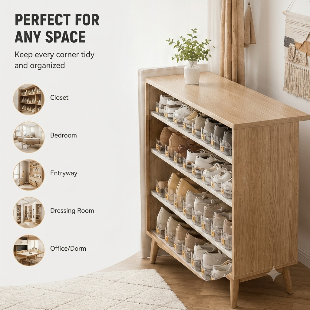🔥2026 Hot Sale | Clear Shoe Slots Organizers