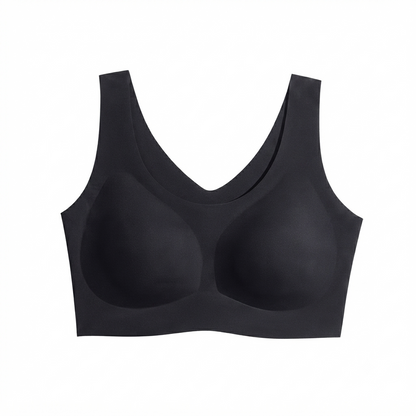 Seamless Wireless Bralette – Wide Comfort Straps, Breathable Lightweight Nude Bra, Smart Size Stretchy Fit
