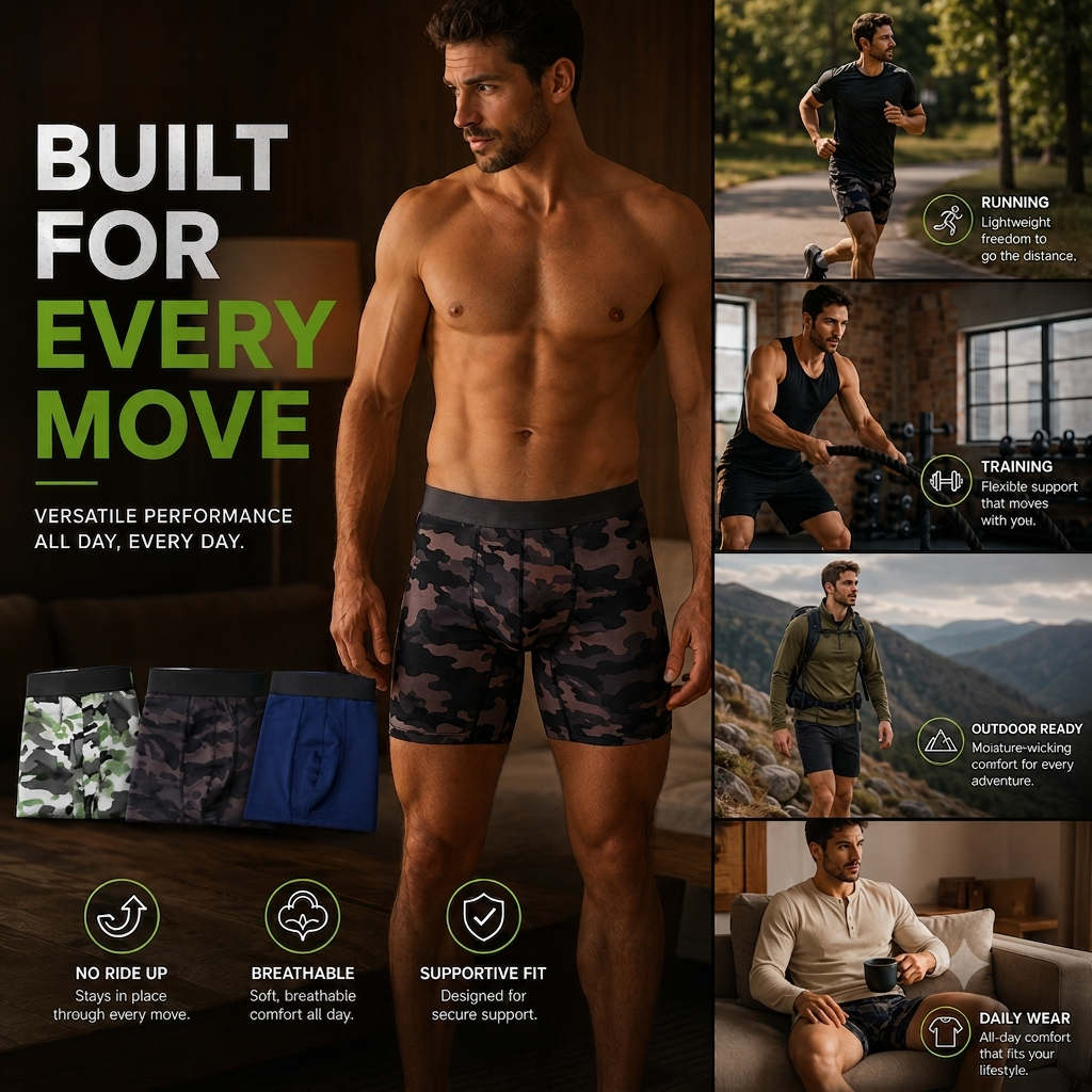 🔥Hot Sale | Men's Bamboo Boxer Briefs