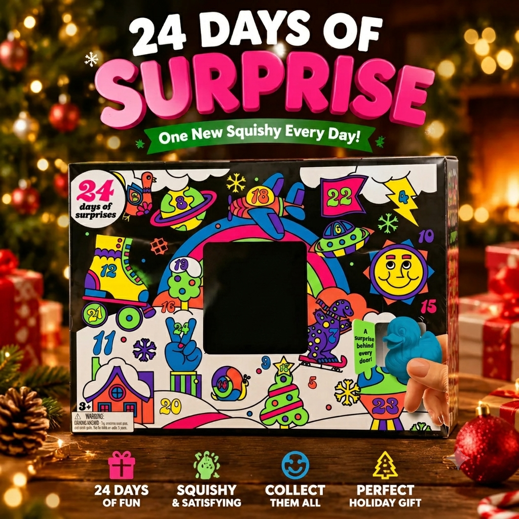 🎄 24-Day Squishy Advent Calendar – A New Surprise Every Day 🎁