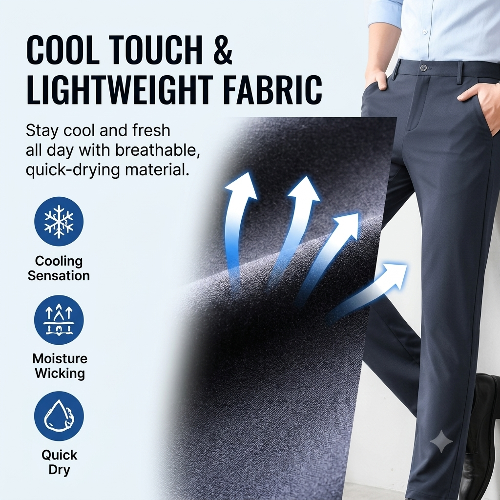 🔥Hot Seller | Men's Summer Cooling Stretch Slacks