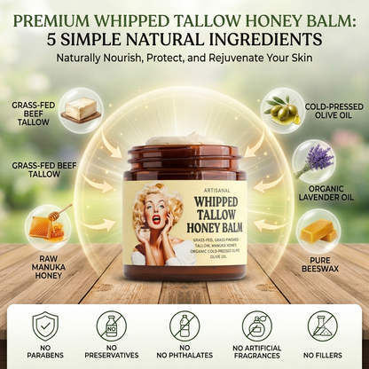 🔥 Best Seller | Whipped Beef Tallow & Manuka Honey Balm