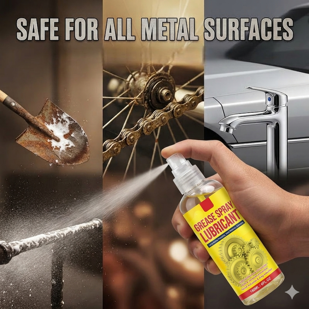 🔥 Stop Rust & Squeaks Fast | Multi-Function Rust Removal Spray 180ML