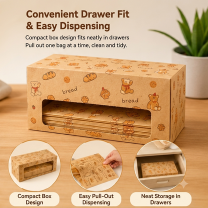 🔥 Lunchbox Favorite | Recyclable Paper Sandwich Bags