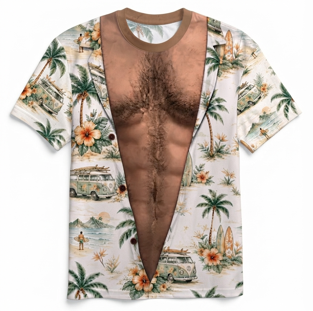🔥🎁Funny Muscle T Shirt for Men,Personalized 3D Fake Open Shirt