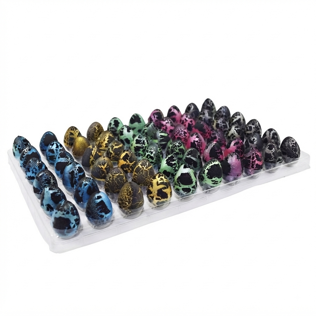 🥚 60PCS Hatching Dino Eggs – Grow-in-Water Surprise Toys for Kids' Party Favors