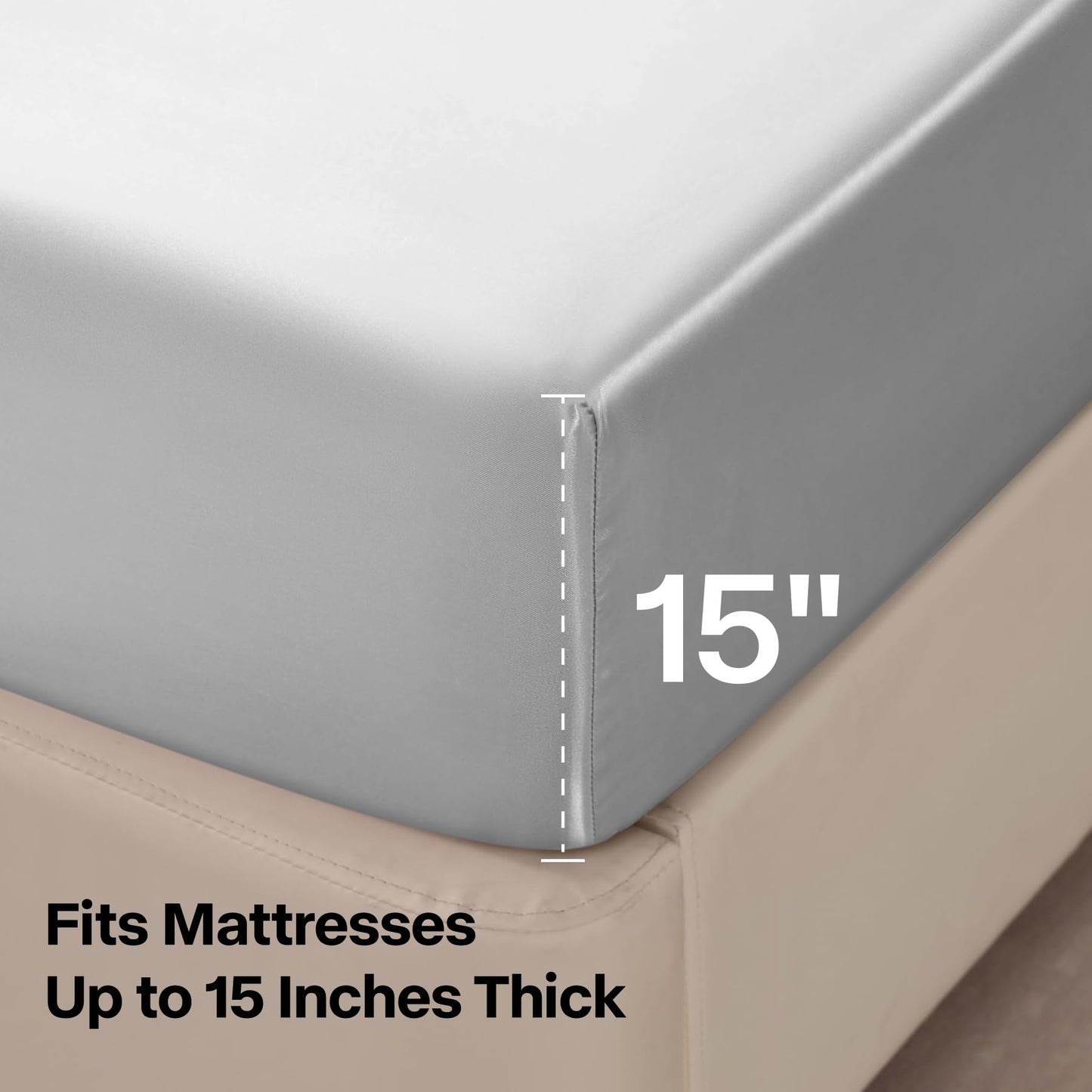 ❄️ Transform any mattress into a cool, silky-smooth sleeping experience.