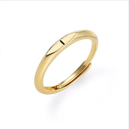 🎁14K Gold Filled Ring Gold Initial Ring Dainty Gold Simple Letter Band Rings