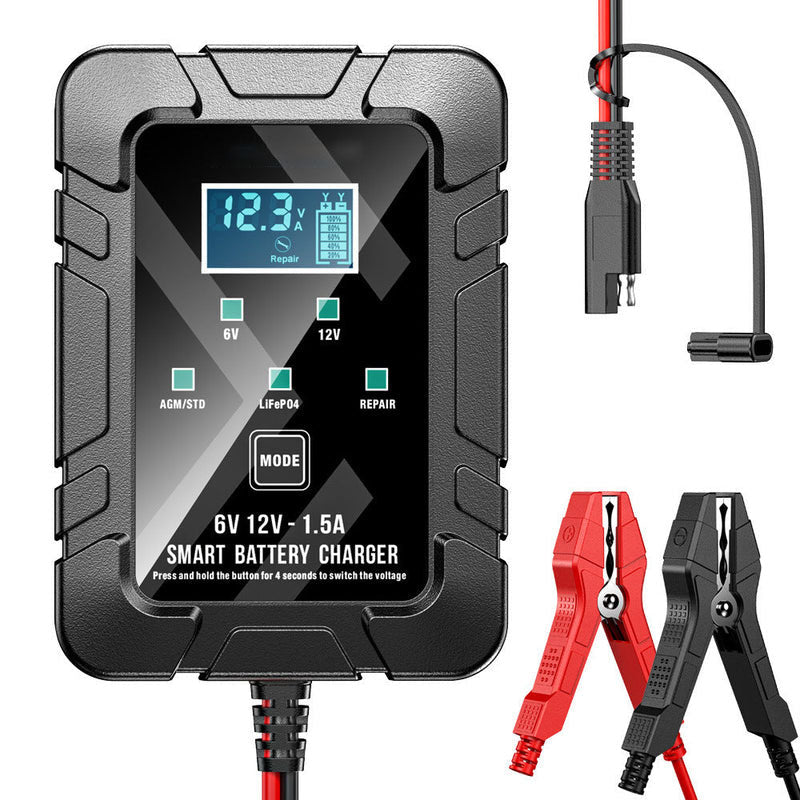 🔥🔥 Father's Day Special:FOXSUR 6V/12V 1.5A Smart Battery Charger