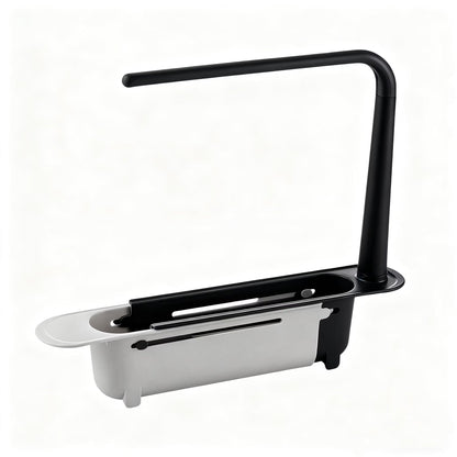 ✨ Adjustable Telescopic Sink Organizer – Drain, Dry & Declutter