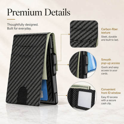 🎁Father's Day gift🎁Wallet for Men - Pop Up Case, Cash Slot, and Credit Card Slot