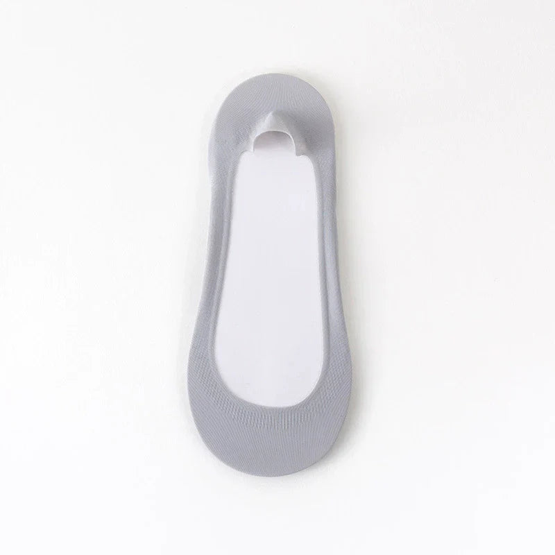 🧦Cushioned No-Show Socks for Women | Non-Slip Ice Silk Invisible Boat Socks with Double Sponge Footpads