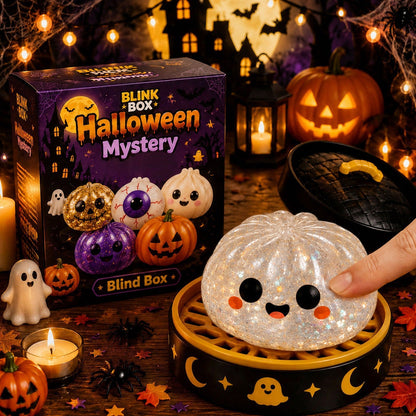 🎃 Glitter Ghost Squeeze Toys – Spooky Fidget Set for Halloween Party Favors & Stress Relief