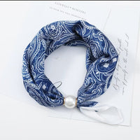 Blue and White Paisley