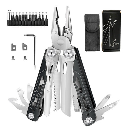 🏕️ 16-in-1 Camping Multi-Tool with Full-Size Scissors & Carrying Pouch