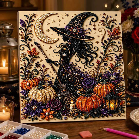 🎃 Halloween Pearl Bead Art DIY Kit