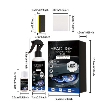 💥LAST DAY SALE 49% OFF⏰🚘Automotive Headlamp Restoration Fluid Kit
