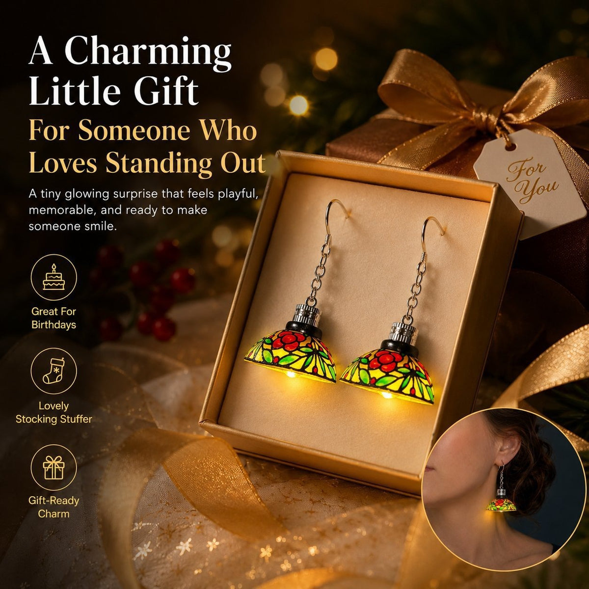 ✨ Luminous Stained Glass Dome Earrings