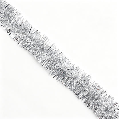 ✨ Metallic Tinsel Trim – Sparkling Decoration for Gift Wrapping & Holiday Crafts