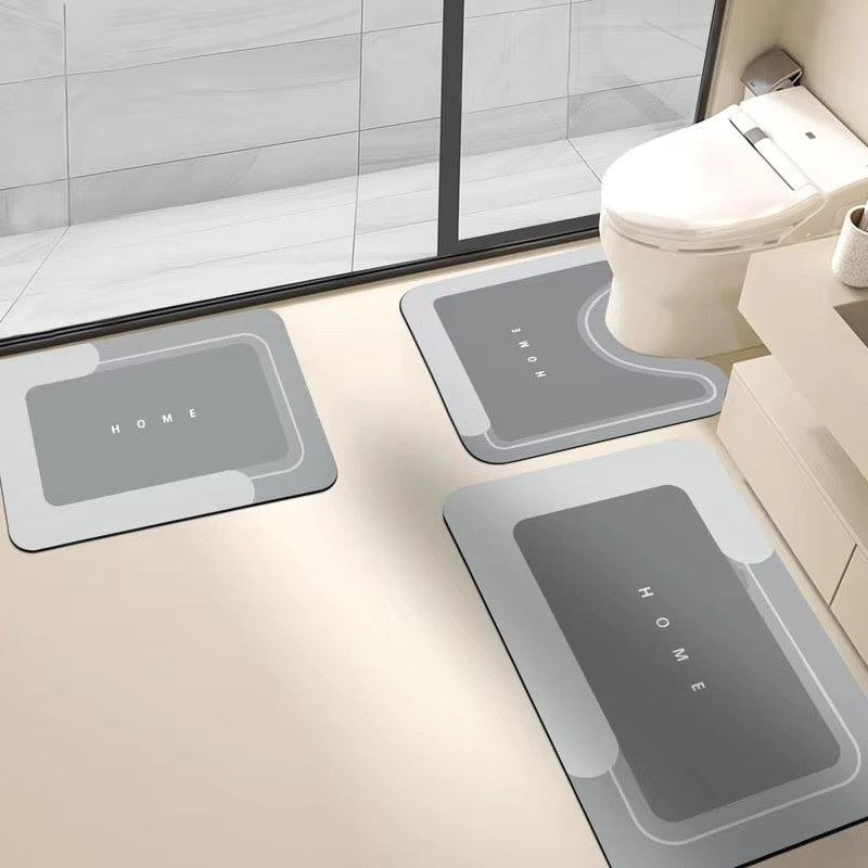 🛁 3-Piece Anti-Slip Bathroom Mat Set