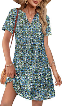 Blue-green tiny floral