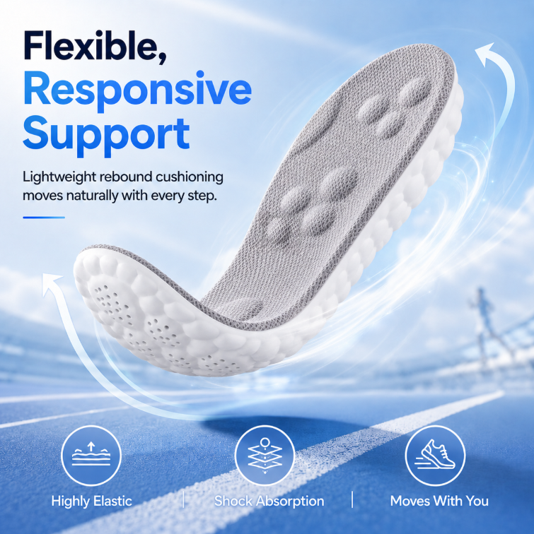 ☁️ 4D Cloud • Ultra-Soft Massage Insoles