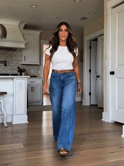 ✨ Denim Deal – Women’s Relaxed High-Rise Jeans 👖 Stretchy Everyday Comfort with a Flattering Casual Fit 💕