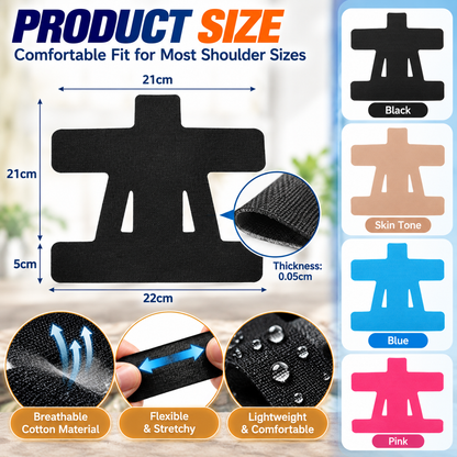 💪 Precut Kinesiology Tape – Senior Shoulder Support 🩹Muscle Strain Relief & Daily Mobility Care for Older Adults 🌿🏃
